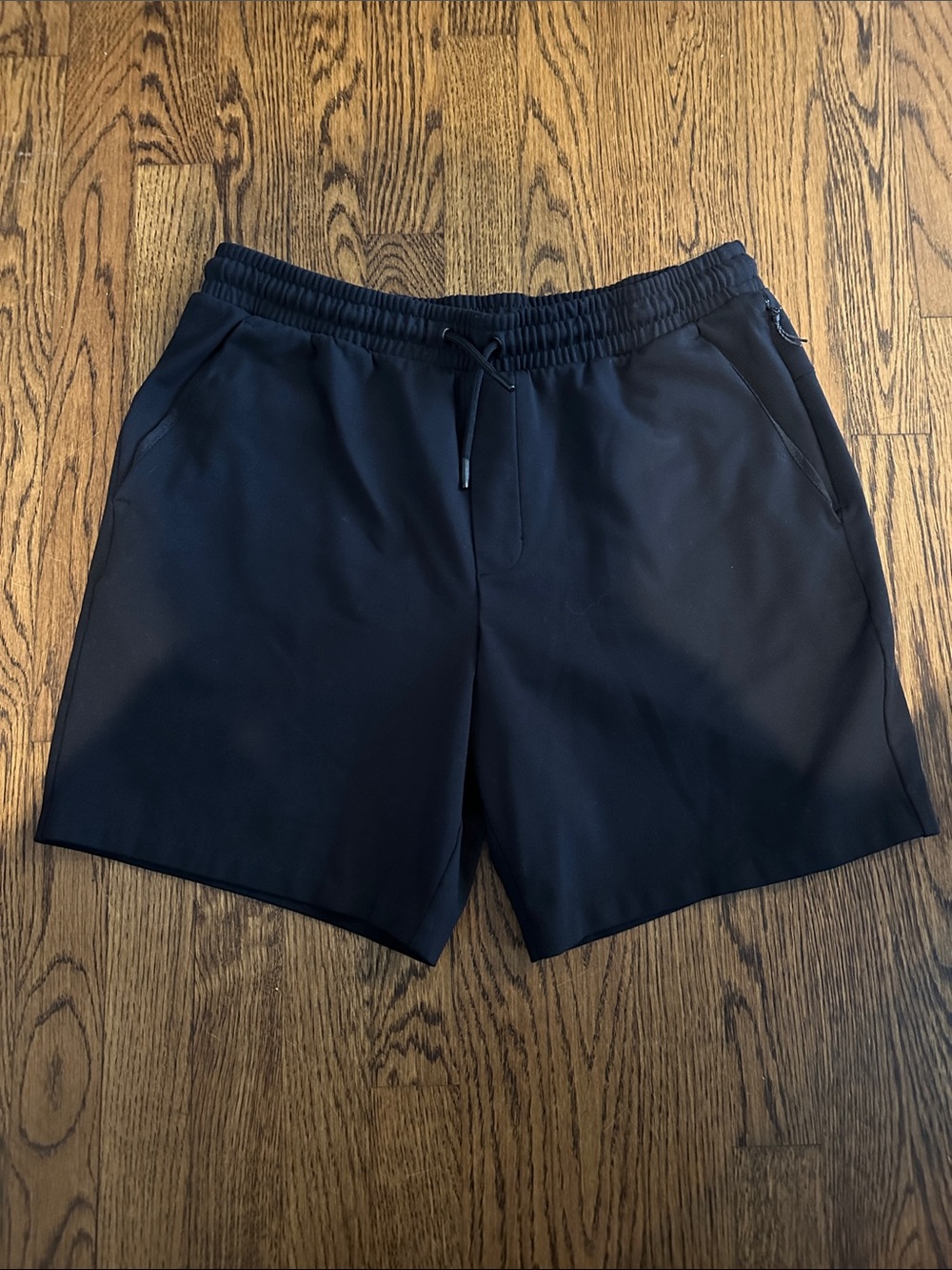 Old Navy Men's Black Athletic Drawstring Gym Shorts 7” Inseam